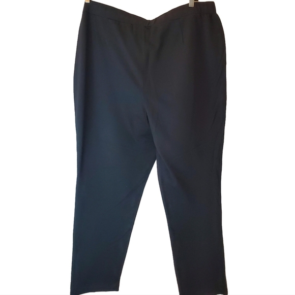 Gorgeous Ashley Stewart Plus Size Faux Leather Black Pants Size 26/28 - Picture 4 of 5